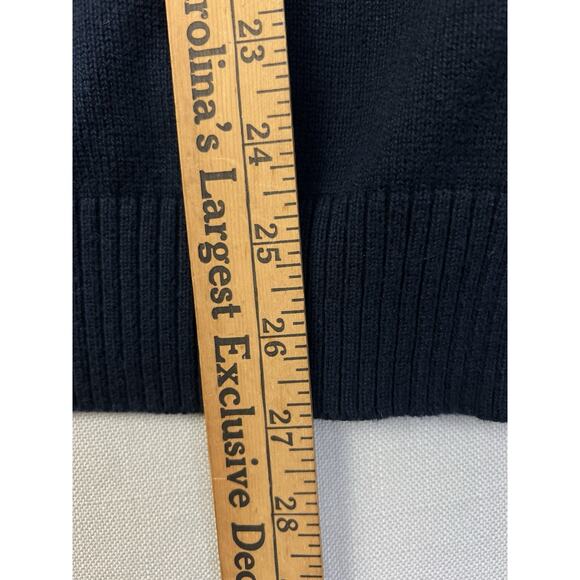 J Crew Argyle Sweater Vest Men Large Blue Crown Embroidery V Neck Cotton Preppy - Picture 9 of 10